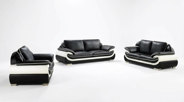 Sofagarnitur Couch Polster Sofa Set 3+2+1 Leder Couchen Sofas Garnitur Sitz T777