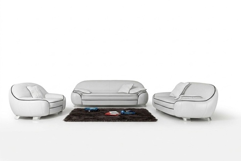 Sofagarnitur Couch Polster Sofa Set 3+2+1 Leder Couchen Sofas Komplett 2705