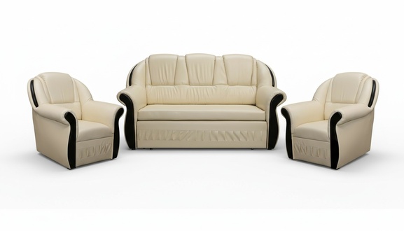 Sofagarnitur Couch Sofa Polster Sitz Sofas Couchen 3+1+1 Schlafsofa
