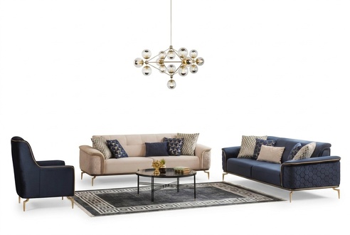 Sofagarnitur Garnitur Sofas Sofa Sessel Dreisitzer 3+3+1 Sitzer Stoff Gruppe Neu