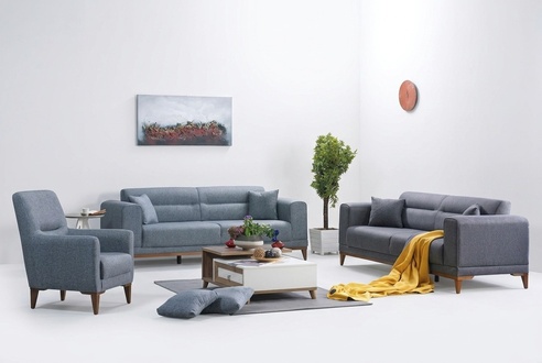 Sofagarnitur Sofa Couch Polster Sitzgarnitur Sitzpolser Sitzlandschaft 3+3+1