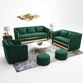 Sofagarnitur Textil Couch Modern Garnituren Design Sofa 3+1 Sitzer Sofas Neu !