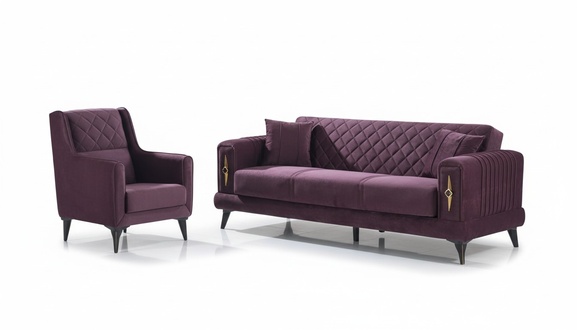 Sofagarnitur Wohnlandschaft Couch Sofa Sitzgruppe Lounge Polstermöbel 3+1