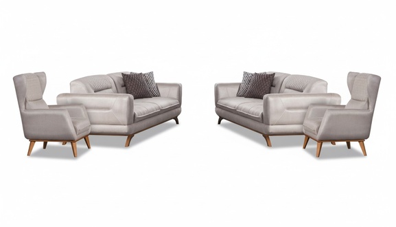 Sofagarnitur zwei dreisitzige Sofas und zwei Sessel für das Wohnzimmer