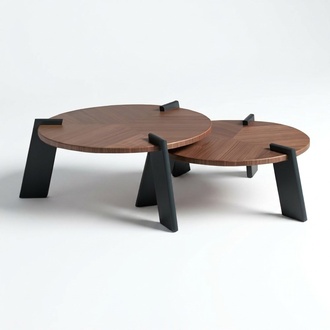 Sofatisch Couchtisch Kaffeetisch Beistelltisch Holz Braun Tisch Design