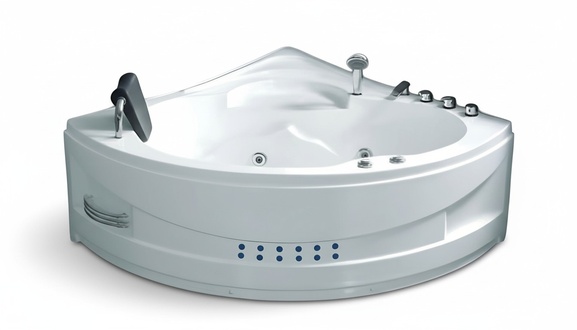 Spa-Bad Whirlwanne Whirlpool Blubberbad Hydromassagewanne Sprudelbad 135x135 cm