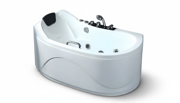 Spa Hydromassagewanne Whirlpool Whirlwanne Massagebecken Sprudelbad 150x85 cm
