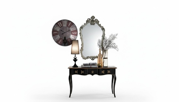 Spiegel Klassischer Wandspiegel Design Silber Wohnzimmer Italien Möbel