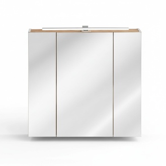 Spiegelschrank Wandschrank Badezimmerschrank mit Spiegel 80 cm LED Beleuchtung