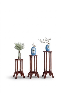 Ständer Blumenständer Blumen Stand Holz Blumentopfständer 3tlg. Set
