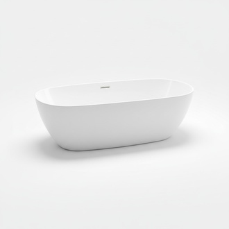 Standbadewanne Badezimmer Acryl Badewanne Wanne Freistehende Weiß