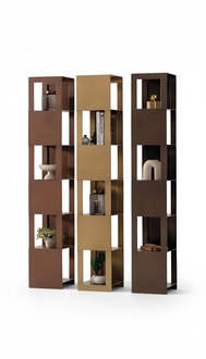 Standregal Raumteiler – Regal als flexible Trennwand im Wohnraum 3tlg