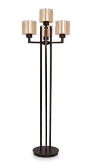 Stehlampe Standlampe Stand Schwarz Leuchten Lampen Lampe Gold Glas