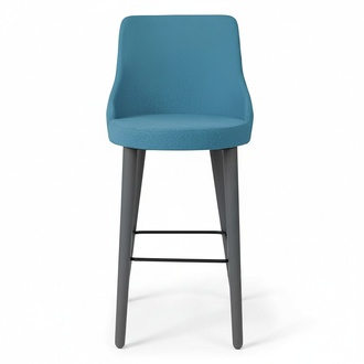 Stilvoll Barhocker Stuhl Designer Holzstuhl Esszimmerstuhl Hocker Bar Blau Neu