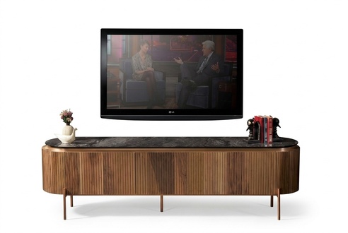 Stilvoll TV Lowboard Braun Farbe Luxuriös Möbel für Wohnzimmer Neuheit
