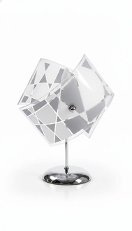 Stilvolle Tischlampe Modern Kristall Kronleuchter Grau Tischlampe Neu