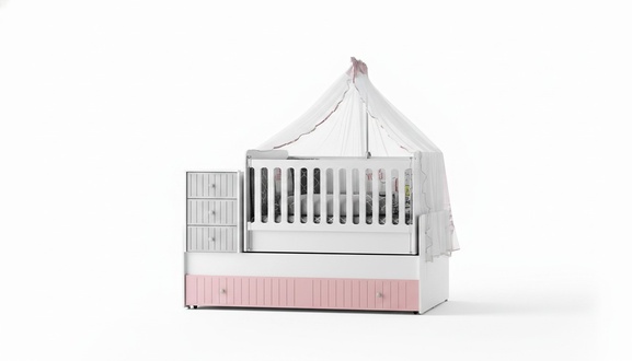 Stilvolles Kinderbett für Baby Mehrfarbig Perfekte Möbel für Ihr Kinderzimmer