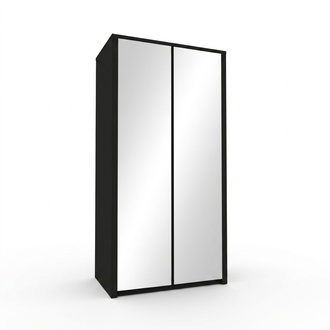 Stoffschrank Kleiderschrank Spiegelschrank Verspiegelt Kleiderstange