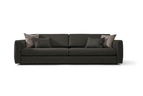 Stoffsofa Dreisitzer Couch Sofa 3 Sitzer Grau Stoff Polstersofa Design