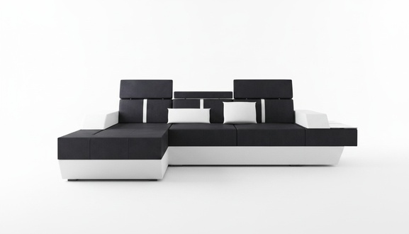 Stoffsofa Ecksofa Textilsofa Sofa + USB Wohnlandschaft Polster Massanfertigung