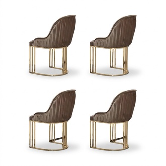 Stühle Esszimmerstühle Set Esszimmer Gruppe Essgarnitur Stuhl 4tlg Grau Stoff