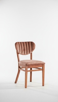 Stühle Holz Holzstuhl Design Luxus Stuhl Esszimmerstuhl Modern Stoff