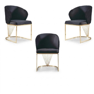 Stuhl 2x Stühle Gruppe Set Wohn Esszimmer Garnitur Modern Stil Textil
