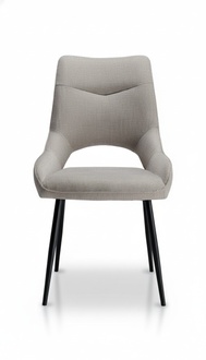 Stuhl Design Polster Holz Stuhl Stühle Sitz Lehn Grau Esszimmer Luxus