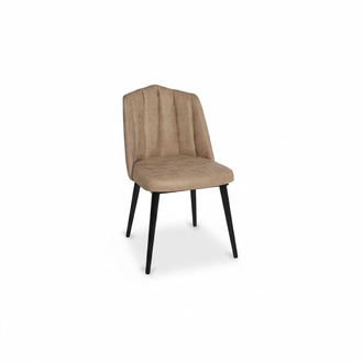 Stuhl Esszimmerstuhl Küchenstuhl Polsterstuhl Sessel Kunstleder Beige