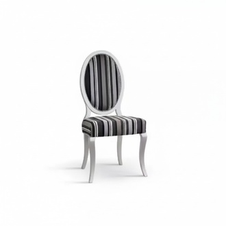 Stuhl Lehnstuhl Massiv Klassisch Holz Textil Sessel Lounge Polster Neu