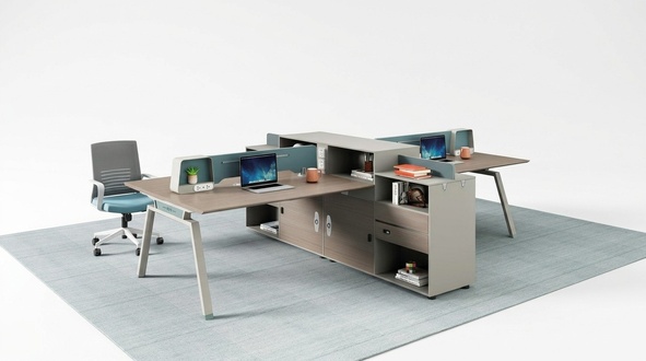 Teambürotisch Tisch Schreibtisch Co Working Gemeinschaftsschreibtisch 4 Personen