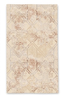 Teppich Wohnzimmerteppich Geometrisches Muster Gradient Braun Beige