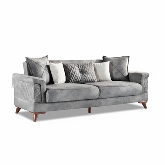 Textil Sofa 3 Sitzer Sofa Polster Sofas Design Couch Möbel Dreisitzer Neu