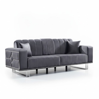 Textil Sofa 3 Sitzer Sofa Polster Sofas Design Couch Mobel Dreisitzer Neu