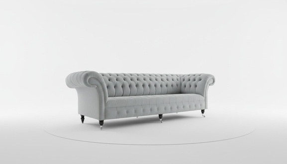 Textil Sofa Stoff Couch Chesterfield big sofas xxl couchen Sitz Polster 265cm