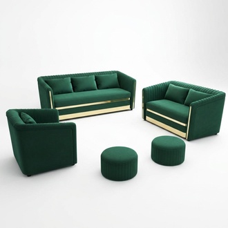Textilsofa Sofagarnitur 3+2 Sitzer Set Garnitur Polstersofa Couch Designersofa !