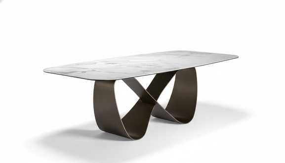 Tisch Holz Tische Modern Design Esszimmer Metall Ess Luxus Tisch