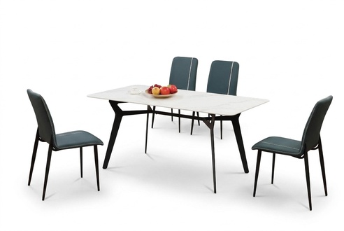 Tisch Luxus Tische Esszimmer Möbel Komplette Garnitur 5 tlg. Set Gruppe 180x90.