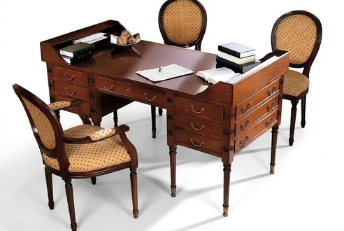 Tisch mit Stuhl Holzschreibtisch Schreibtisch mit Schubladen Arbeitstisch 2tlg