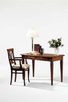 Tisch Schreibtisch Sekretär Tische Italienische Möbel Stuhl Set Büro 2tlg