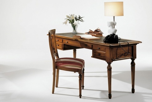 Tisch Sekretär Schreibtisch Schreibtische Italienische Möbel Büro Holz Tische