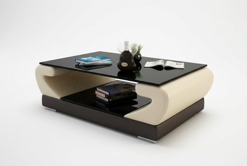 Tische Couchtisch Leder Glastisch Design Tisch Sofa Beistell Couch Farbe wählbar
