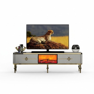 TV Lowboard Wohnzimmerschrank Fernsehtisch Sideboard Modern Stilvoll