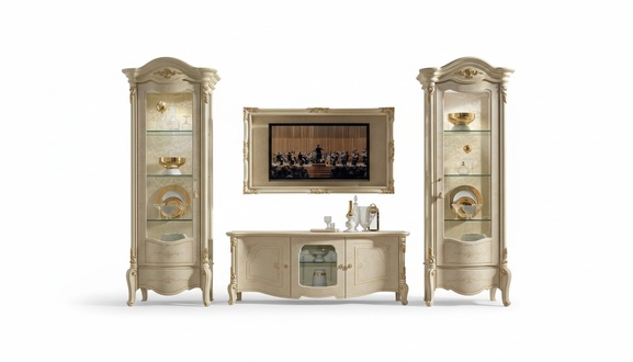 tv Schrank Rahmen Lowboard Design Möbel Holz Gruppe Set rtv Anrichte Wohnzimmer