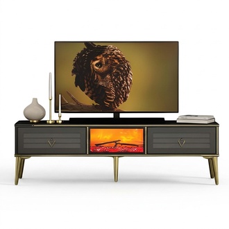 TV Sideboard Dekokamin Elektrokamin Wohnzimmerschrank Funktional Modern