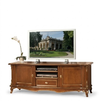 tv Sideboard rtv Wohnzimmer Design Regal Braun Holz Regale Lowboard Italien