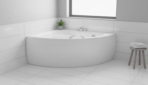 Unförmige Bad Wanne Eck Badewannen Design Badezimmer Wannen Weiß