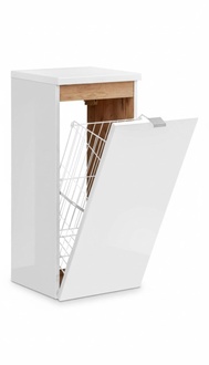 Universelle Hängeschrank Schrank Badmöbel mit einem Wäschekorb Badezimmer Möbel