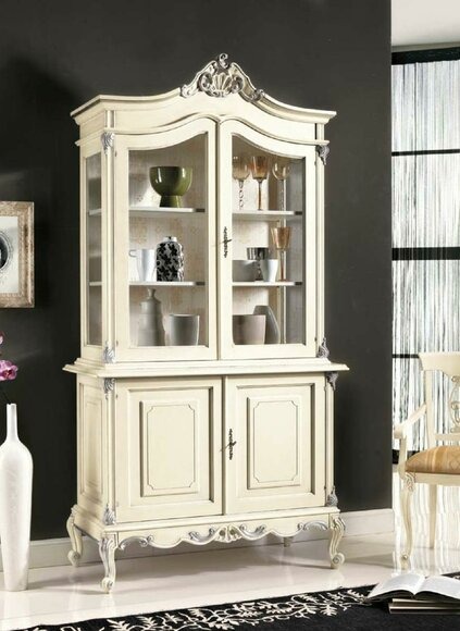 Vitrine Anrichte Schrank Glas Design Schränke Italienische Möbel