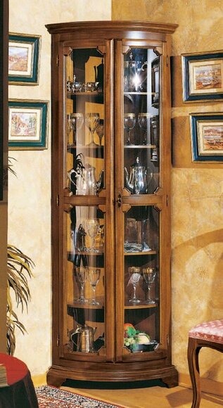 Vitrinen Glas Schrank Italienische Möbel Wohnzimmer Anrichte Schränke